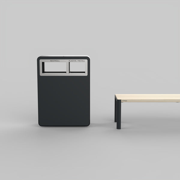 VONDA Mist Abfallbehälter - Abfallbehälter aus Stahl